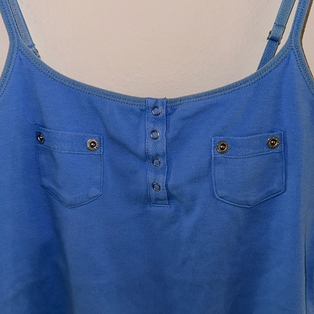 Tank Top by Express, Blue, EUC-There is some Fading on Edges, Adjustable…(CL) - Picture 2 of 7
